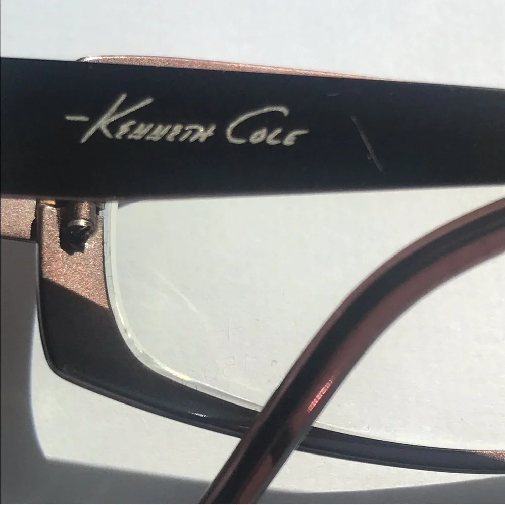 Kenneth Cole KC544 J78 Bronze Rectangle Eyeglass Frames Italy